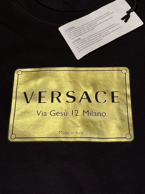 Versace Via Gesu 12 Milano T Shirt USA 